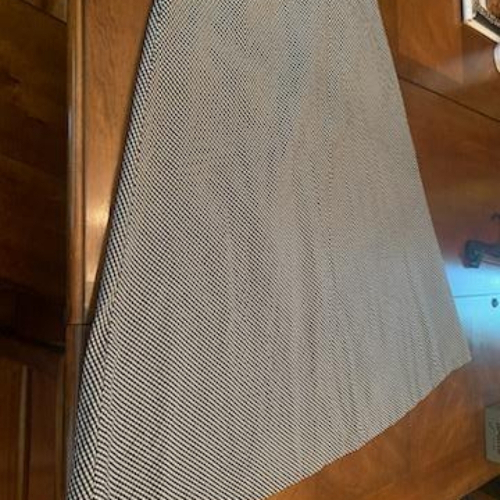 Talbott Black and White Checked Full Skirt